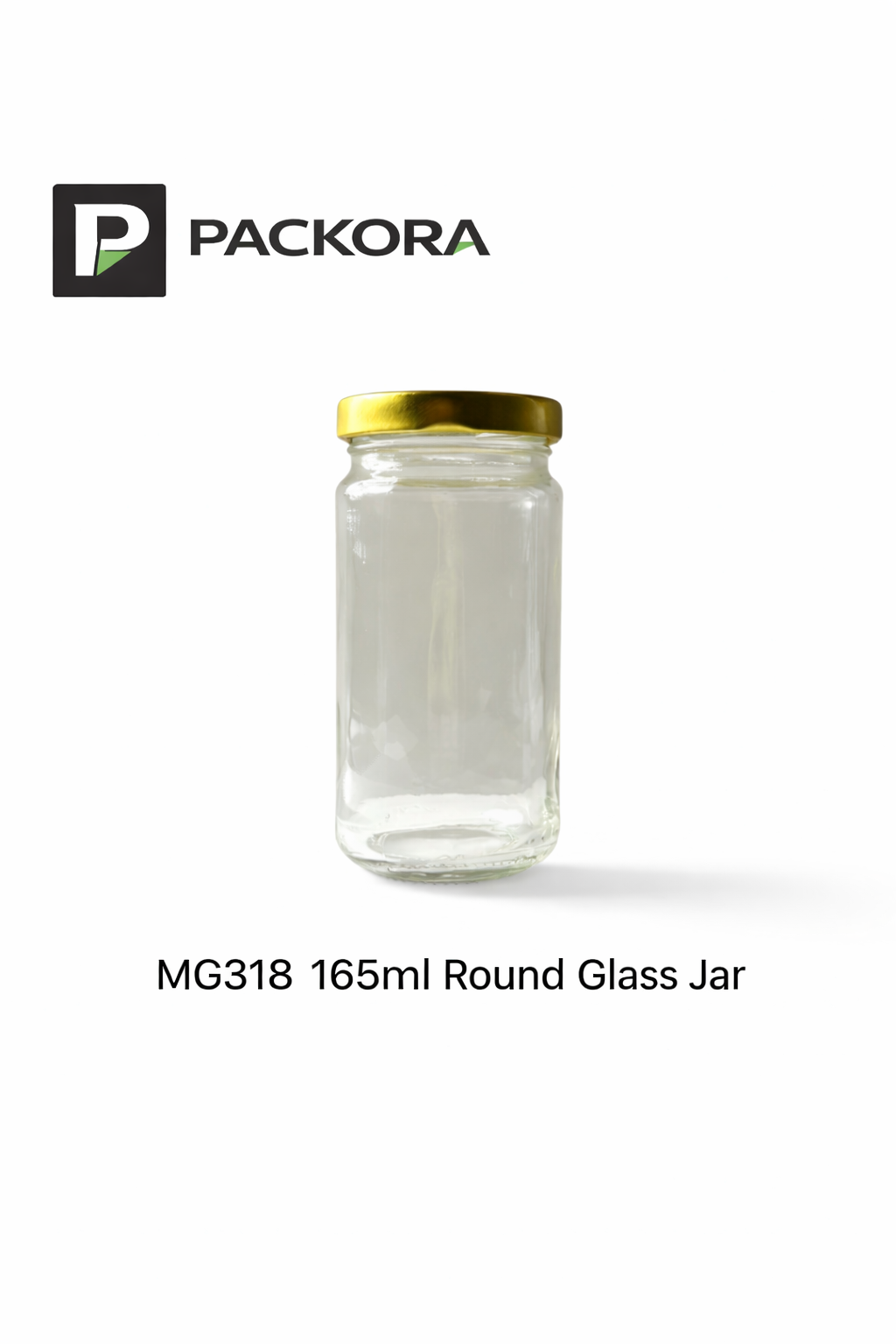 MG318 Glass Jar (165ml) – Airtight Food Grade Packaging for Sambal & Bird Nest | Packora Malaysia