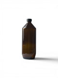 KL-182 1 Litre Amber Glass Bottle | 33mm Neck | Industrial Liquid Packaging