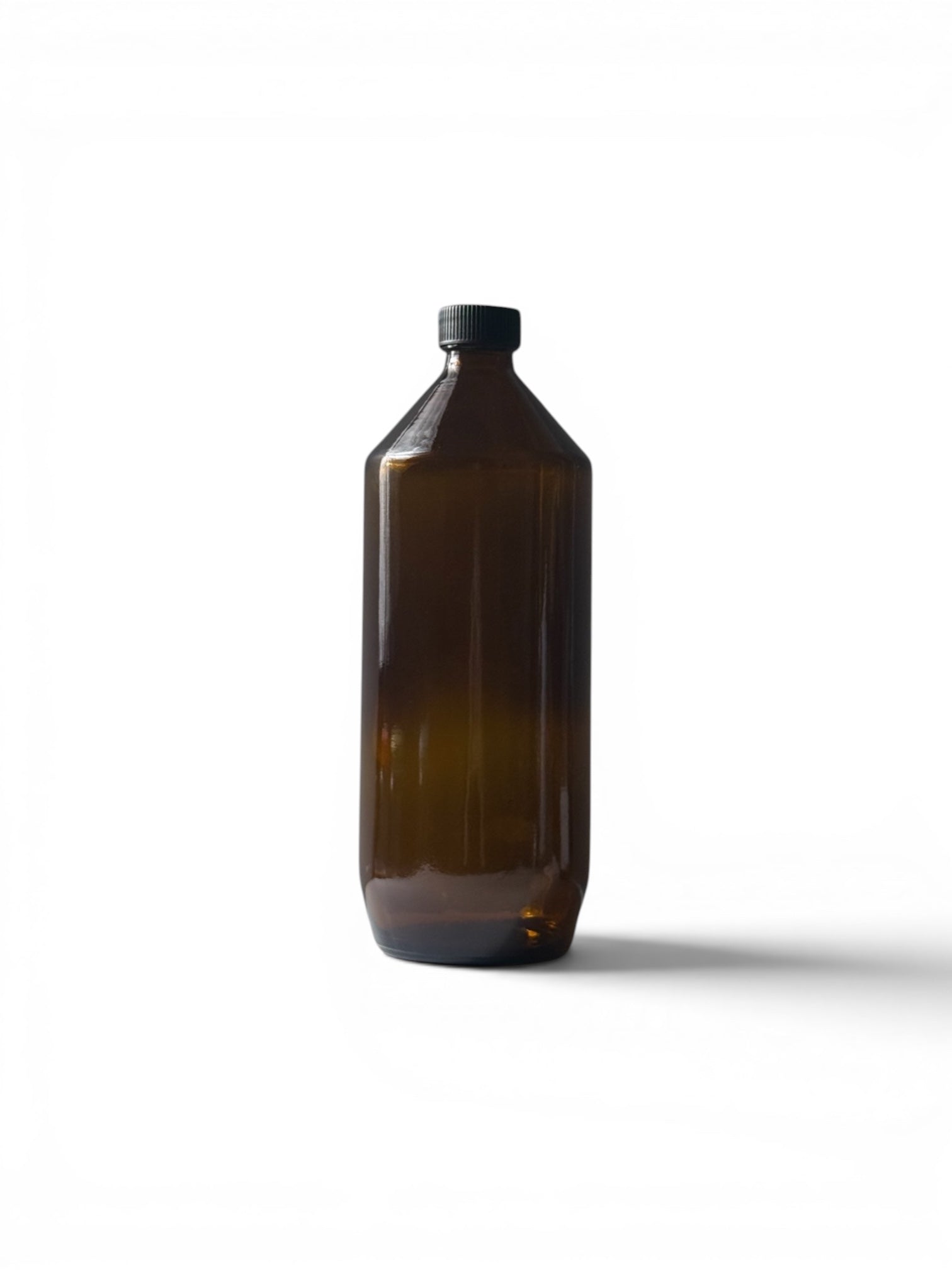 KL-182 1 Litre Amber Glass Bottle | 33mm Neck | Industrial Liquid Packaging