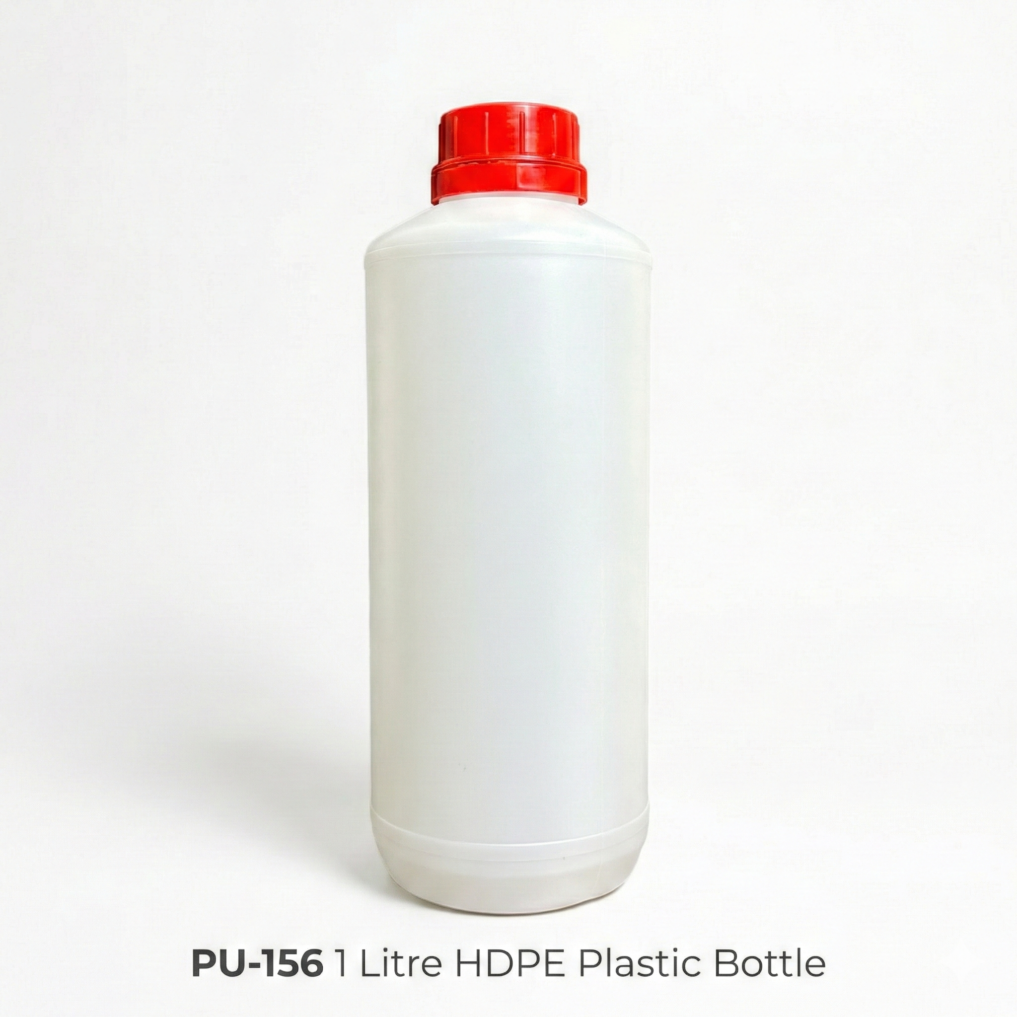 PU-156 1 Litre HDPE Plastic Bottle with Leak-Proof Cap (1000ml)