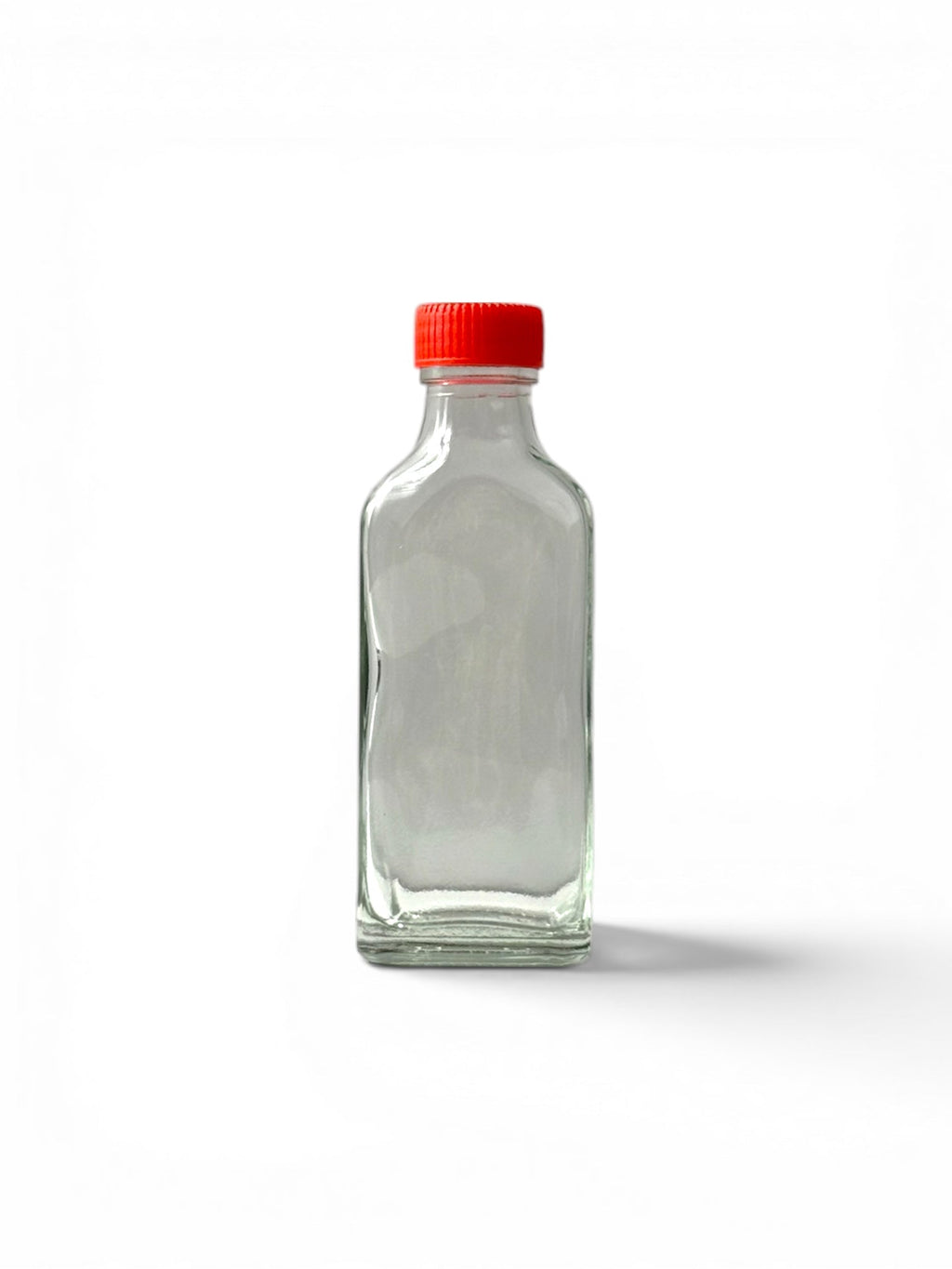 60ml Glass Bottle (PG-9) – Clear Square Bottle with Screw Cap