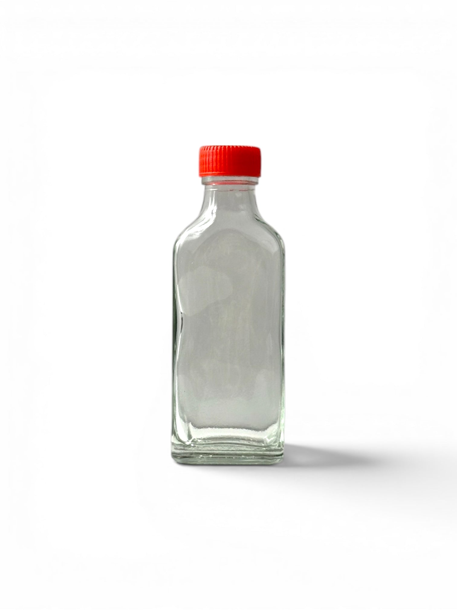 60ml Glass Bottle (PG-9) – Clear Square Bottle with Screw Cap