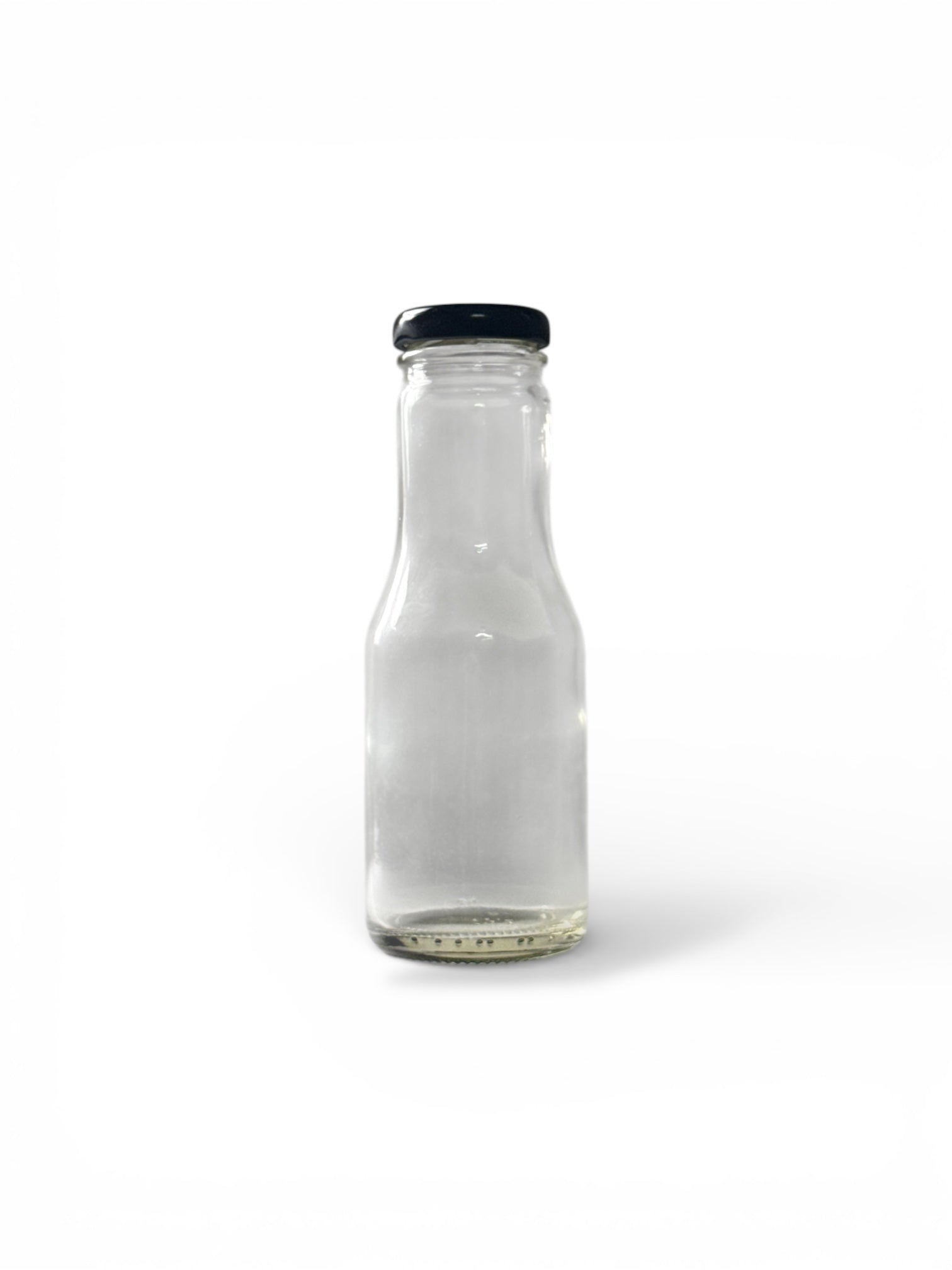 JG1011 250ml Wide-Mouth Glass Bottle | 17cm Industrial Grade Flint Glass | 42mm Neck Finish | Wholesale Packaging