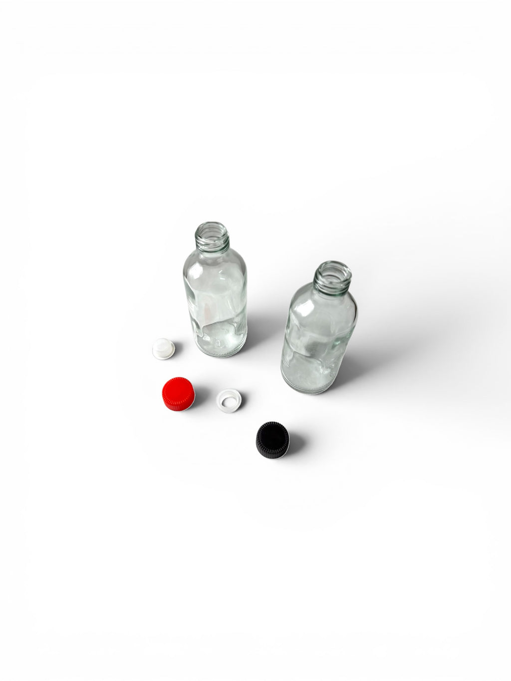 Botol Kaca Bulat 100ml Minyak & Ubat WG15 – 100ml Round Glass Bottle (Borong 1 Karton 134pcs)
