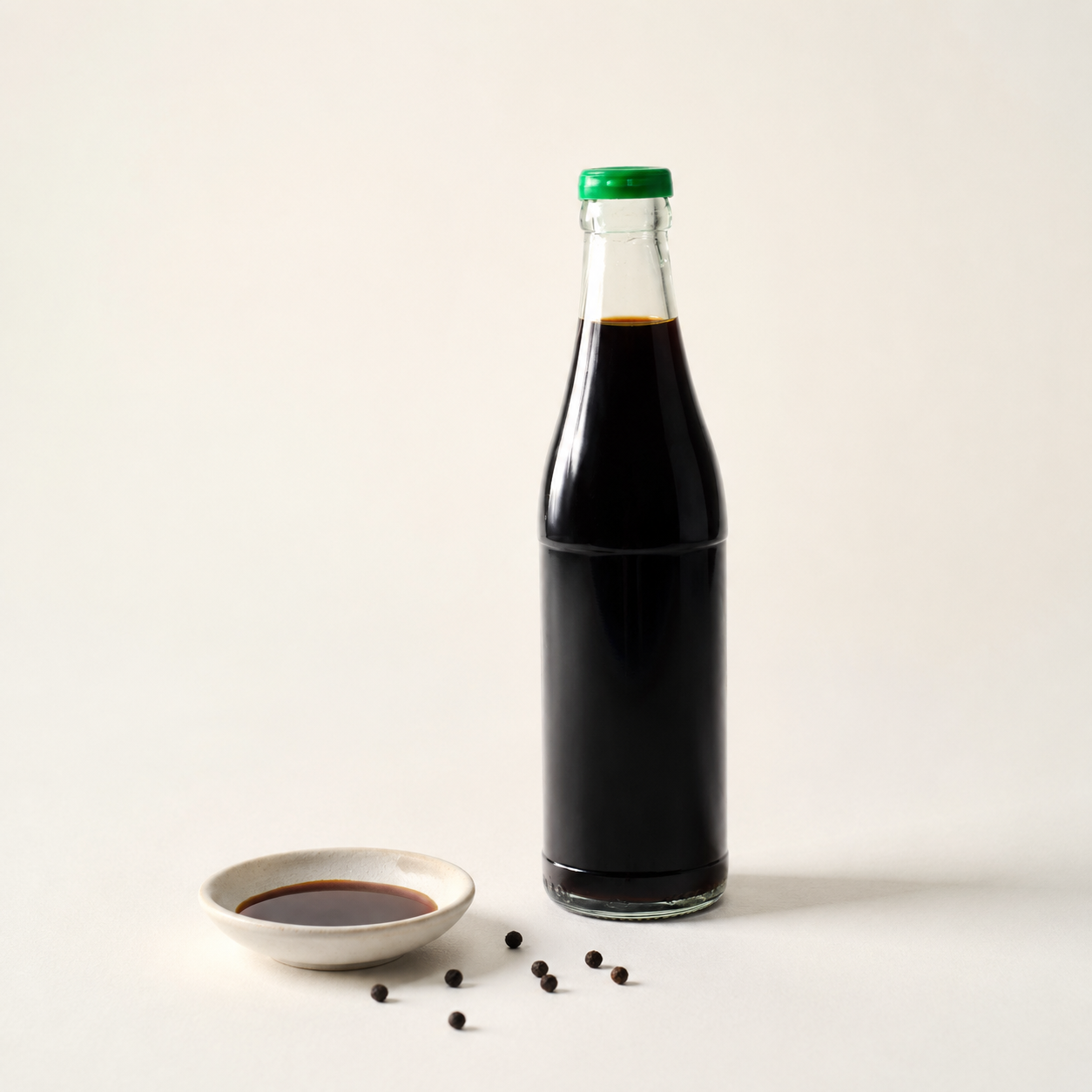 Botol Kaca 325ml Bentuk Kicap MG047 Tall Glass Bottle Borong 1 Karton 48pcs