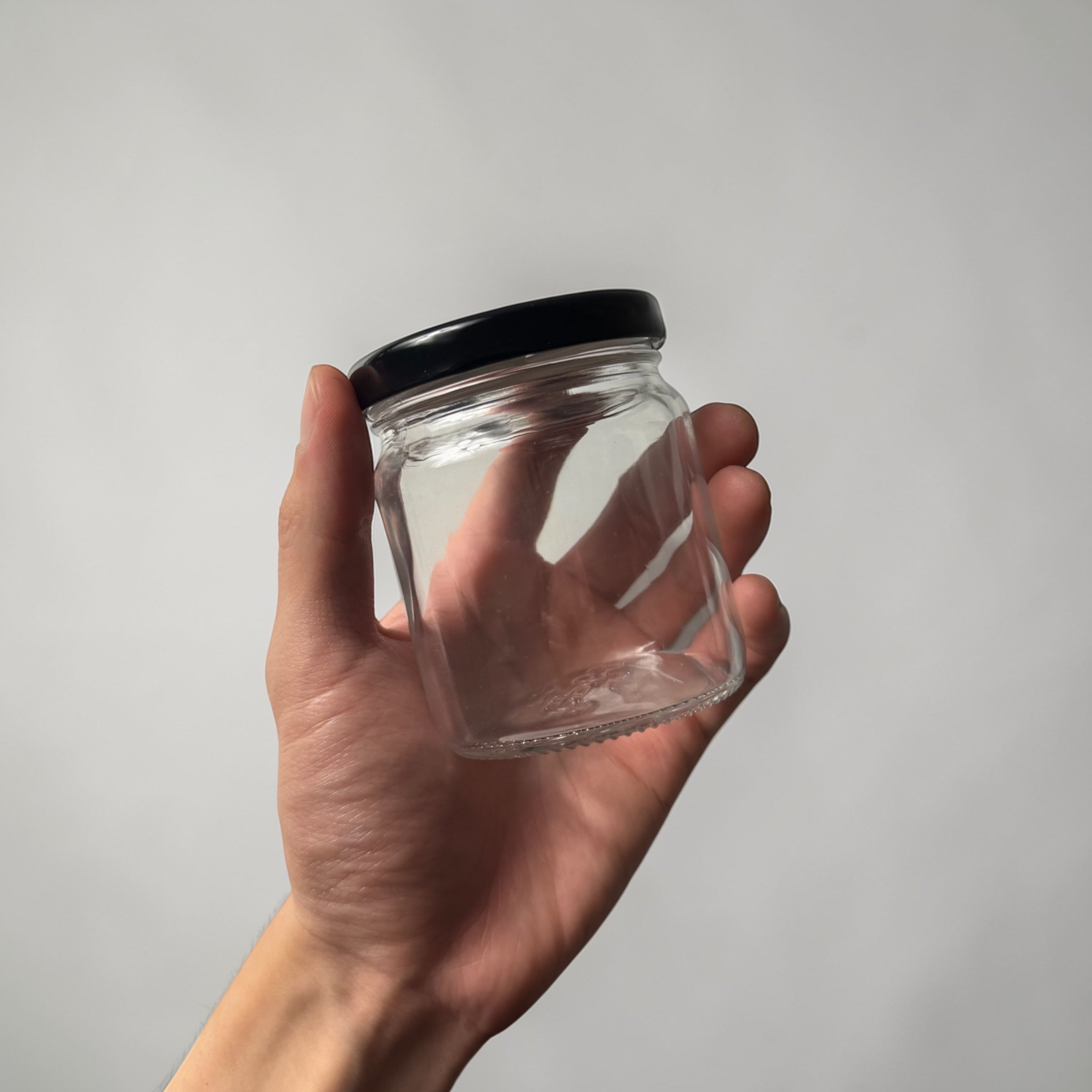 JG633 Round Glass Jar (180ml) – Leak-Proof Sambal & Jam Packaging | Packora Malaysia