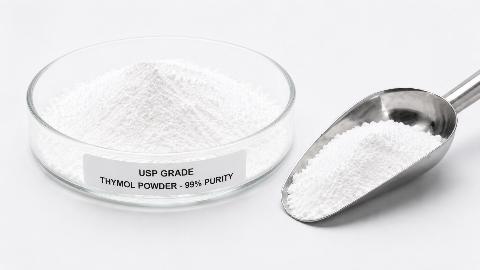 Thymol Powder (Thymol Crystals) – 99% Pure Antiseptic Grade | Bulk Chemical Supplier Malaysia