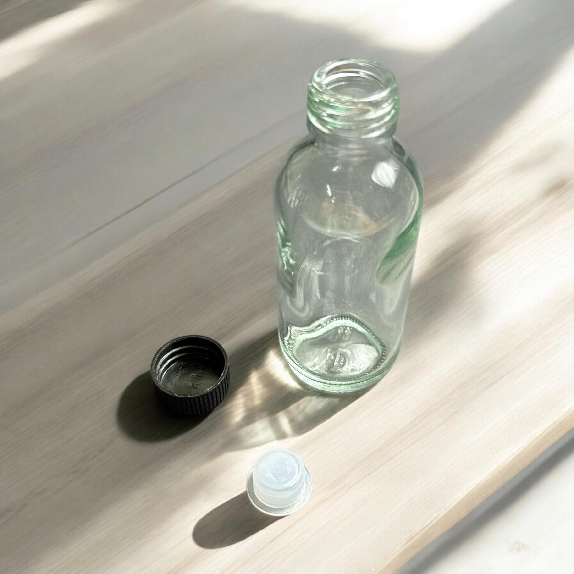 WG190 60ml Clear Glass Bottle for Fruit Juice, Essential Oils & Liquids | Carton 190 Units