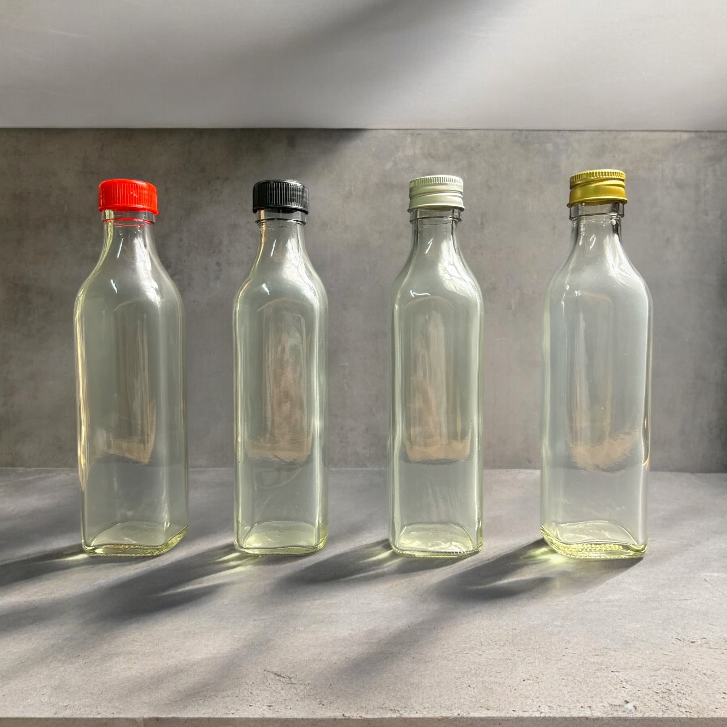 JG-137 375ml Glass Bottle for Honey, Enzymes & Juice | Food-Grade Clear Glass Bottle with Screw Cap