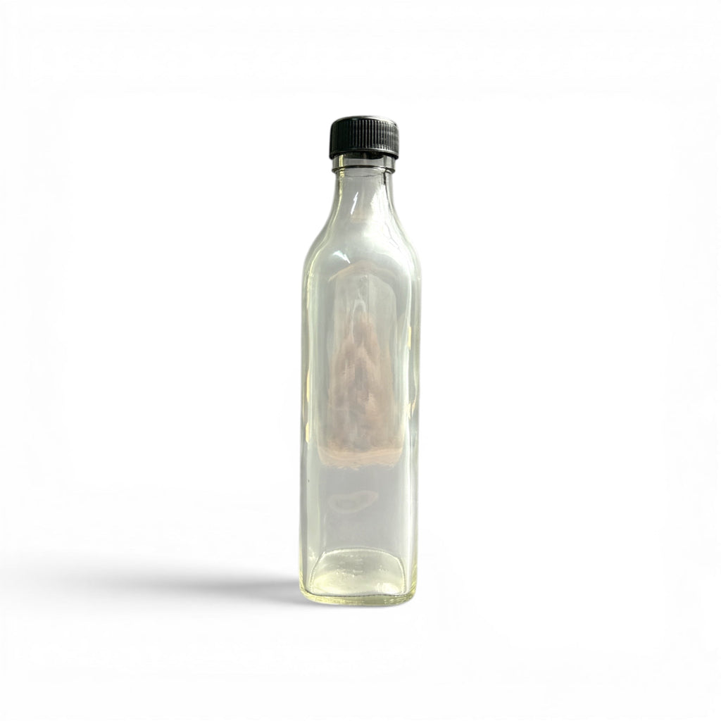 JG-137 375ml Glass Bottle for Honey, Enzymes & Juice | Food-Grade Clear Glass Bottle with Screw Cap
