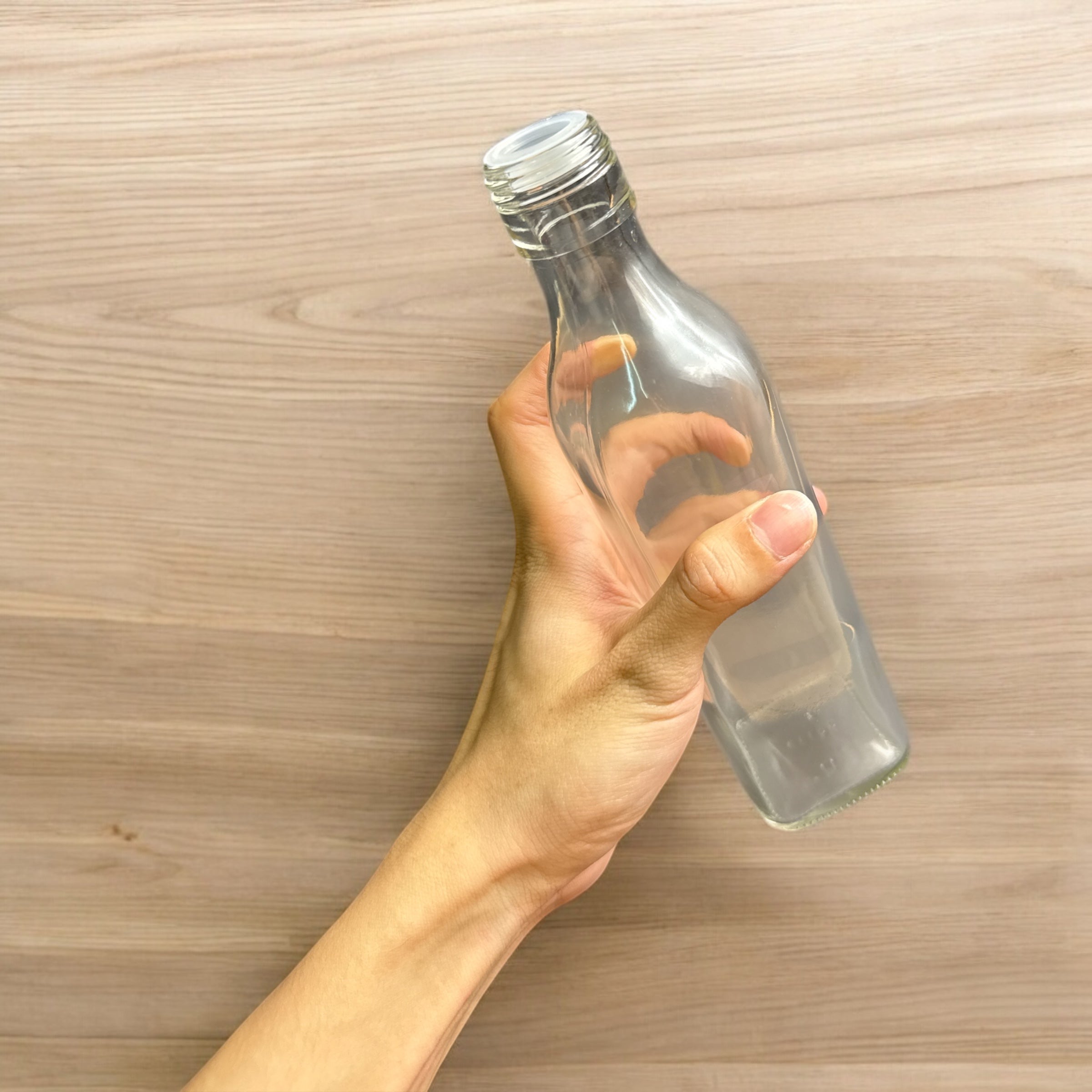 JG-137 375ml Glass Bottle for Honey, Enzymes & Juice | Food-Grade Clear Glass Bottle with Screw Cap