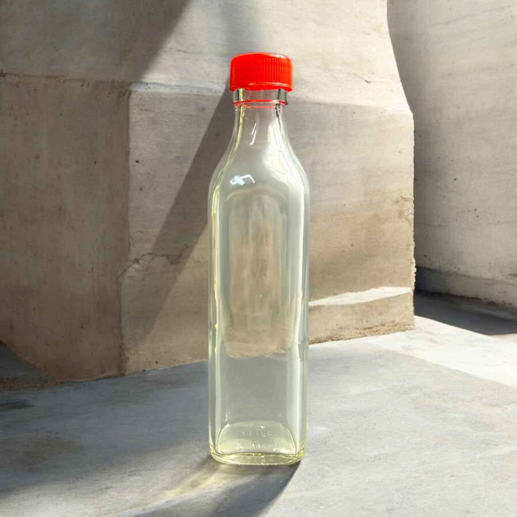 JG-137 375ml Glass Bottle for Honey, Enzymes & Juice | Food-Grade Clear Glass Bottle with Screw Cap
