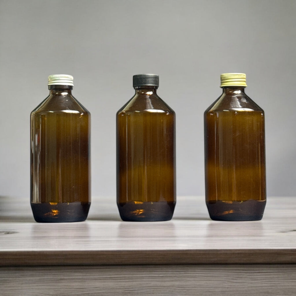 KL-181 500ml Amber Glass Bottle | 33mm Screw Cap | UV Protection Storage Bottle