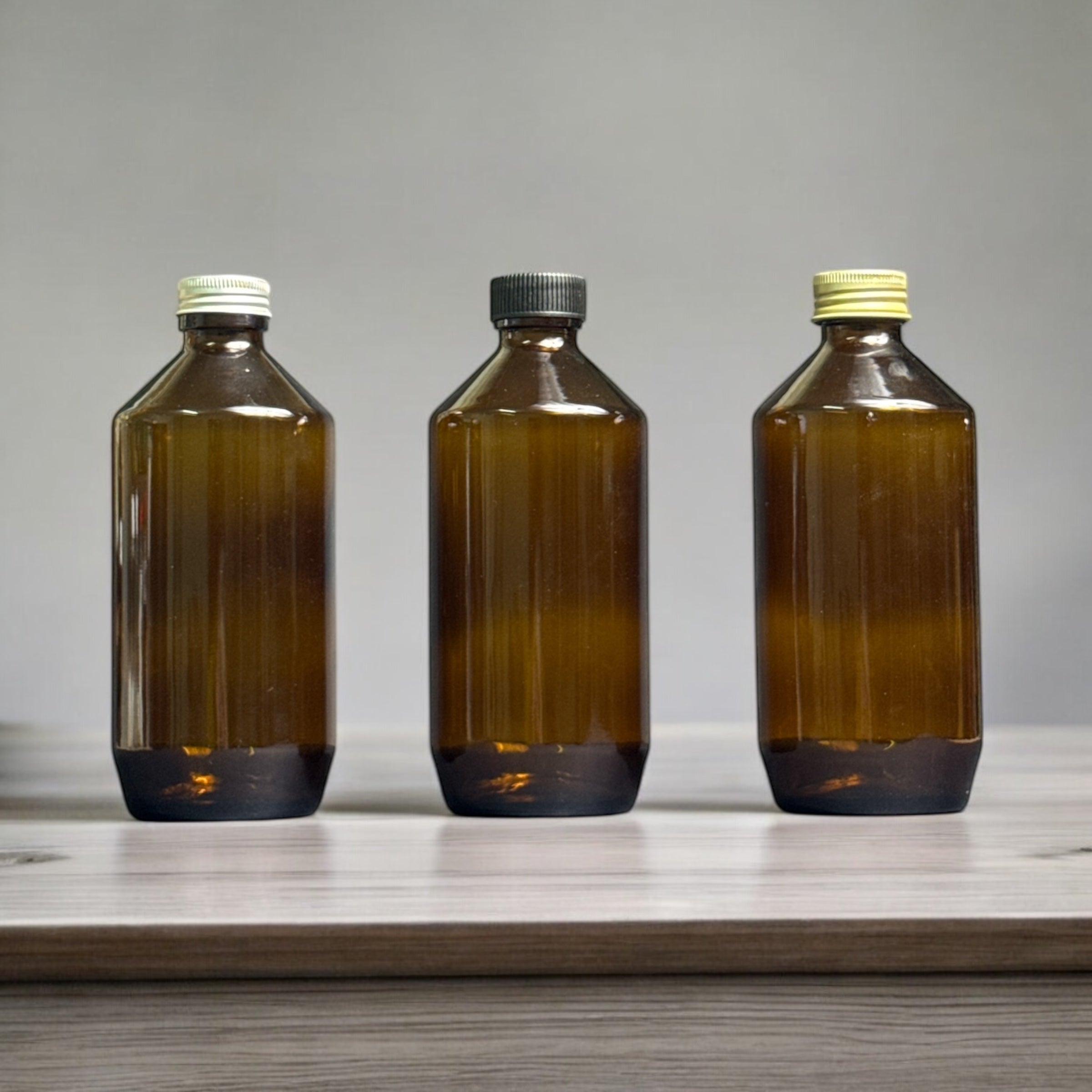 KL-181 500ml Amber Glass Bottle | 33mm Screw Cap | UV Protection Storage Bottle