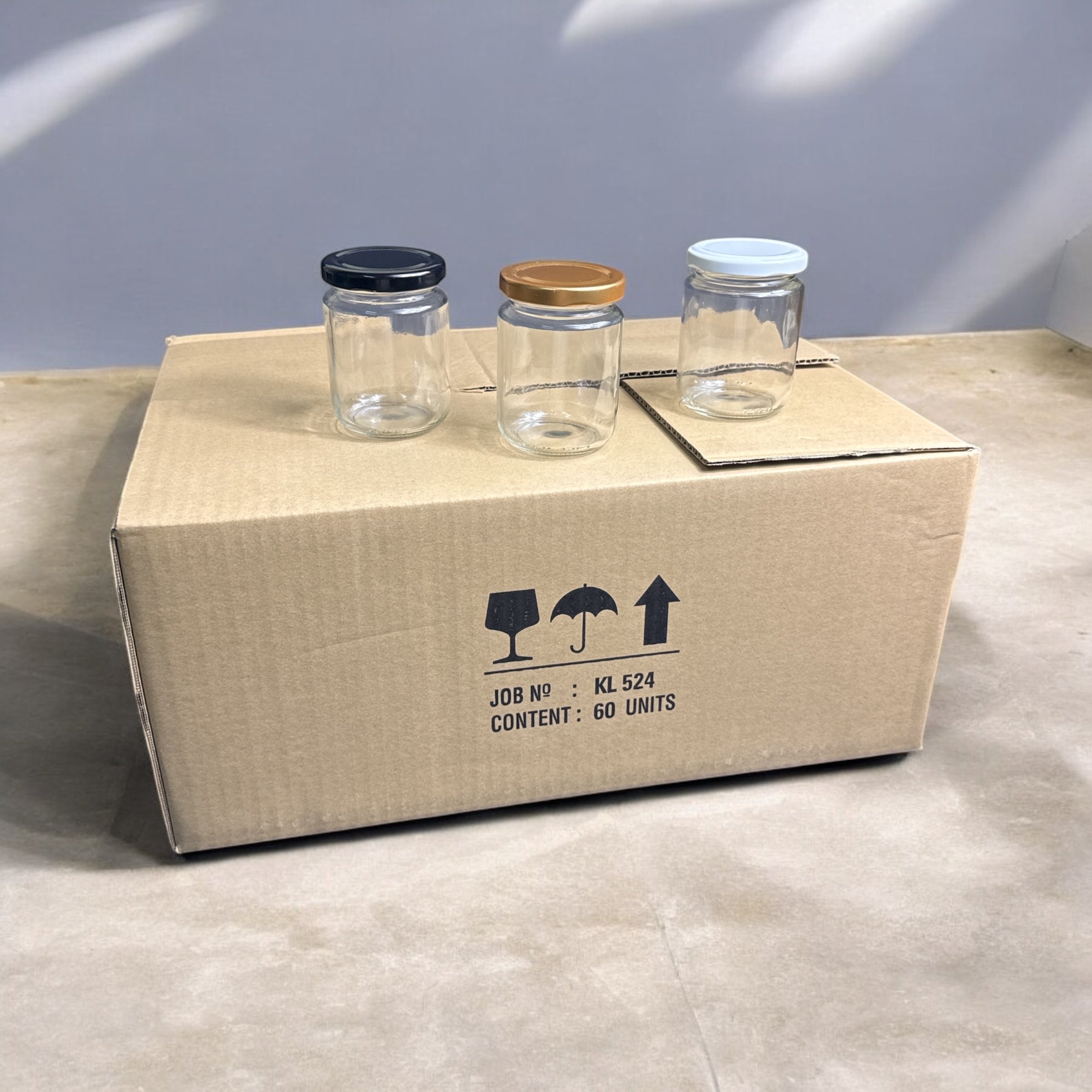 KL-524 220ml Glass Jar with Screw Cap | Food-Grade Jar for Honey, Jam & Sauce Storage