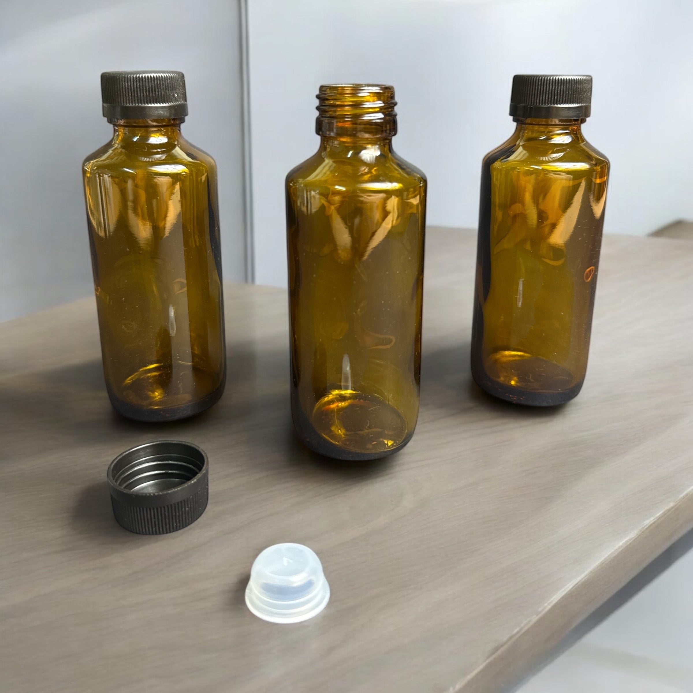 QPA-179 100ml Amber Glass Bottle | 28mm Neck | UV-Inhibiting | Bulk Tray Pack (64 Units)