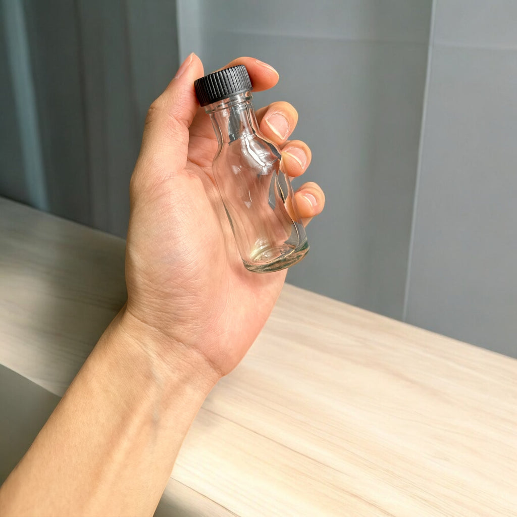 W527 25ml Glass Bottle | Bakery Ingredient & Food Storage Bottle | Massage Oil Bottle