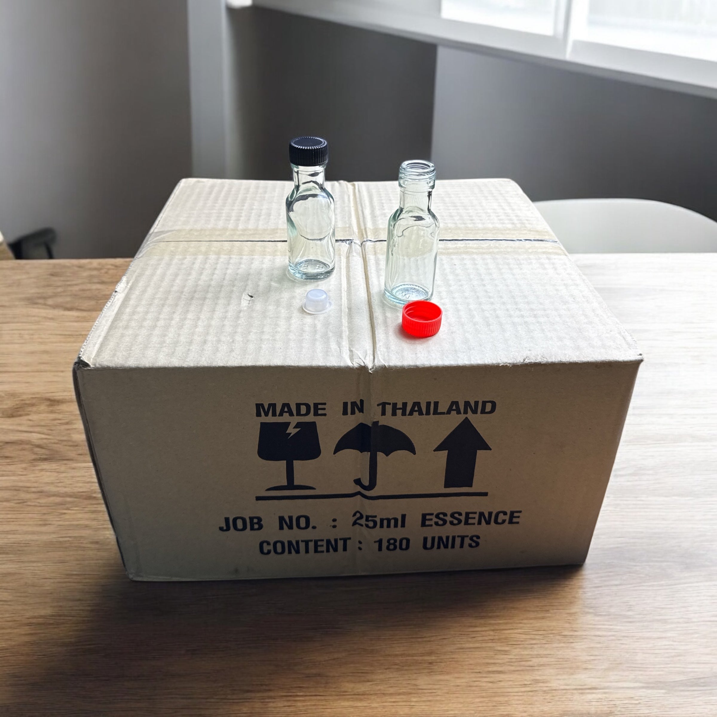 W527 25ml Glass Bottle | Bakery Ingredient & Food Storage Bottle | Massage Oil Bottle